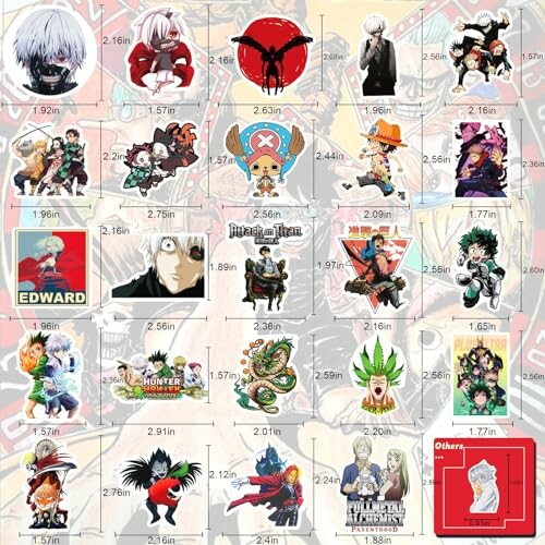 Arme Large Anime Stickers Mixed Pack