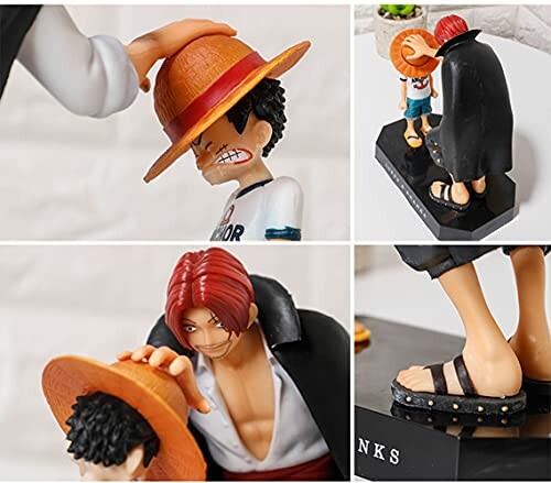 Anime figures depicting a hat-giving scene.