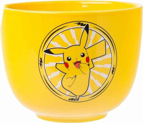 Silver Buffalo Pokemon Pikachu Electric Ceramic Ramen Noodle Rice Bowl